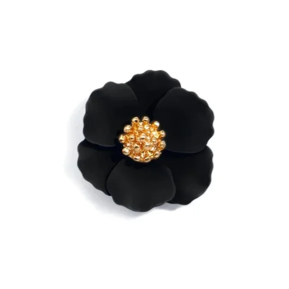 Mini Hand Painted Floral Stud Earring • Choice of Color! - Picture 4 of 9